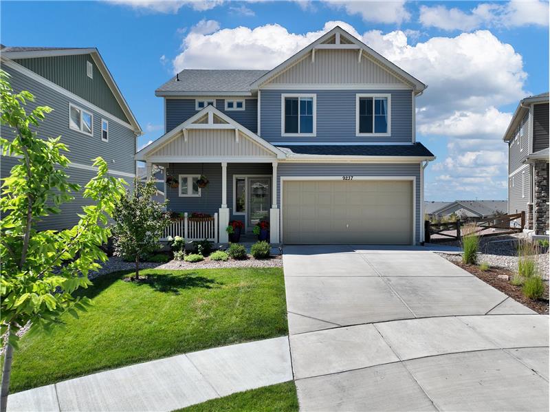 This impressive 2-story home offers 4 BRs and 3.5 Baths in popular Banning Lewis Ranch!