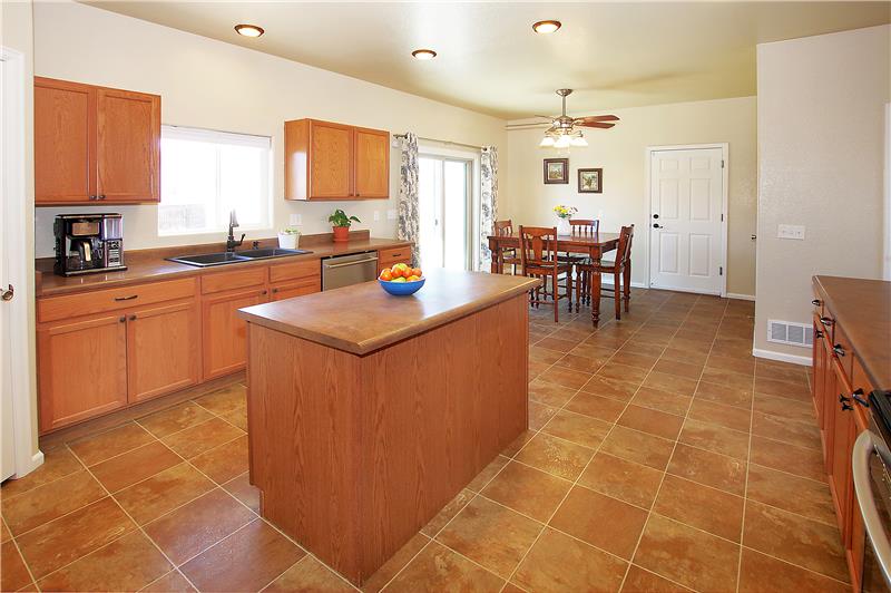 View of eat-in kitchen