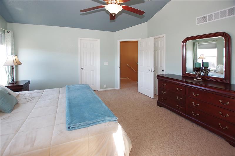 His and Her walk-in closets