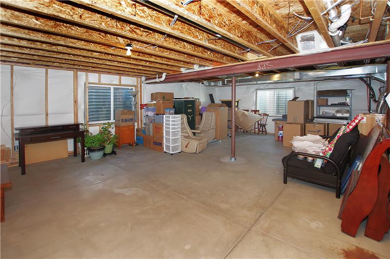 Unfinished basement offers a great layout for future expansion!