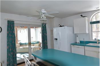 View of the sunroom from the kitchen