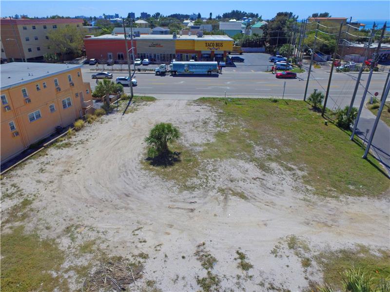 drone shot -  from rear of lot towards Gulf Blvd
