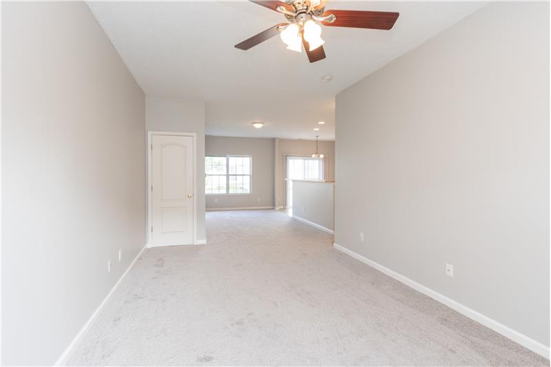  Great room & Dining at the far end -  9764 Silver Leaf Dr, Noblesville IN 46060