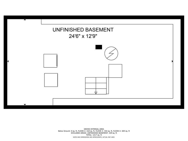 Very usable unfinished basement!!
