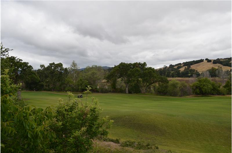 View of golf course from balcony