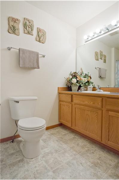 A full master bath completes the suite!