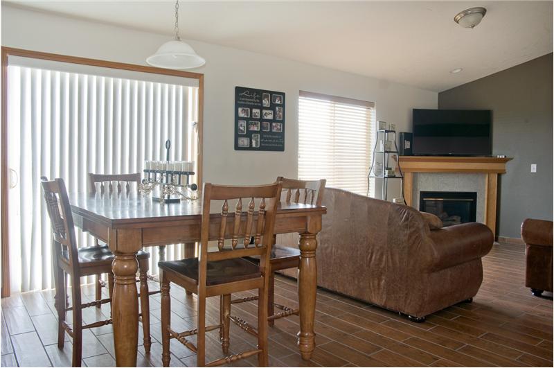 The open floorplan allows plenty of space to entertain.