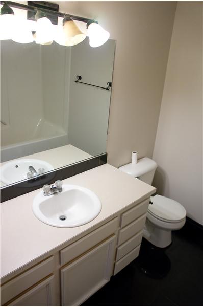 Main Bathroom updated with Tile Flooring