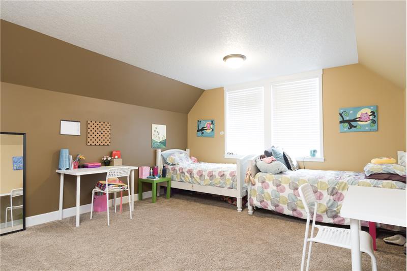 Large Bonus Room on the upper level provides a space with lots of options