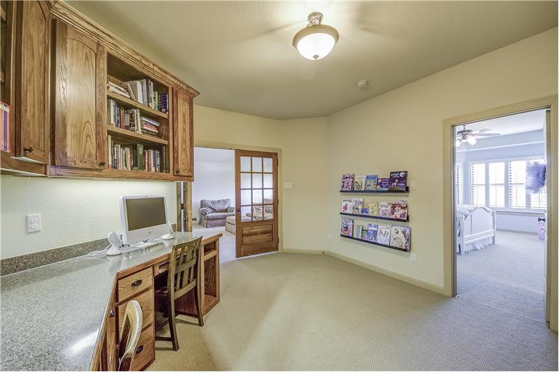 Function meets style in this study area designed for kids