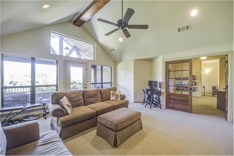 Huge game room and wait until you see the air conditioned storage or craft room!