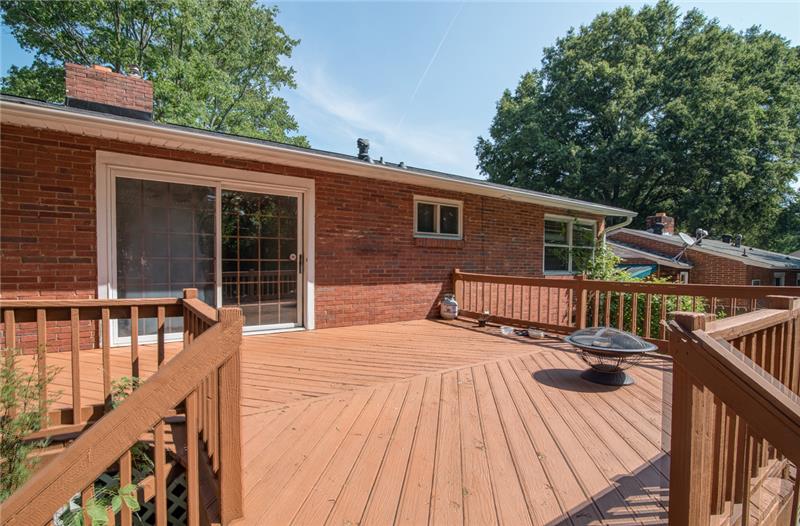 You'll be able to enjoy backyard BBQ's and special gatherings on the huge deck!