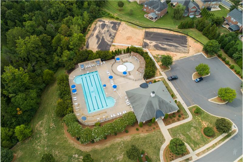 Community amenities include a pool and now under construction: tennis courts, basketball/sport court and playground.