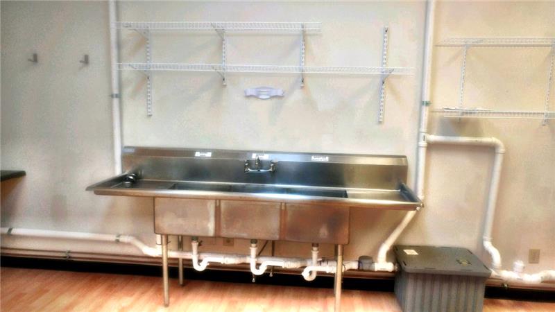 Three Compartment Commercial Sink