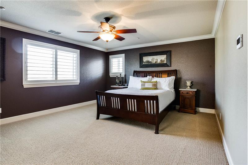 spacious master bedroom