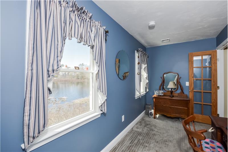 office overlooking Trask Pond