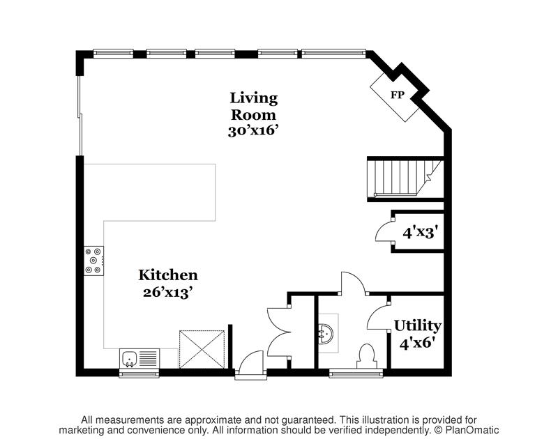 Floor plan level one