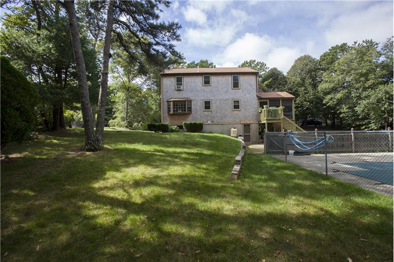 Back yard with in-ground pool