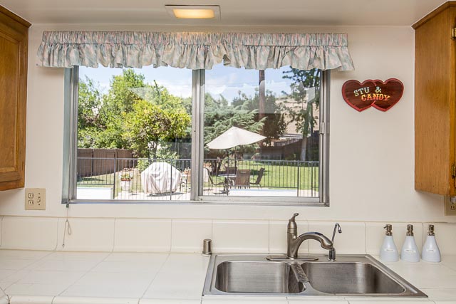 Window over Sink to Backyard
