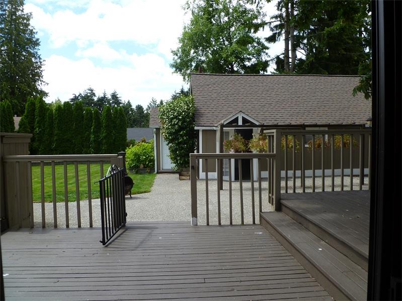Looking at back house from deck of Main