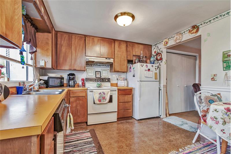 Typical Kitchen, with eating space.