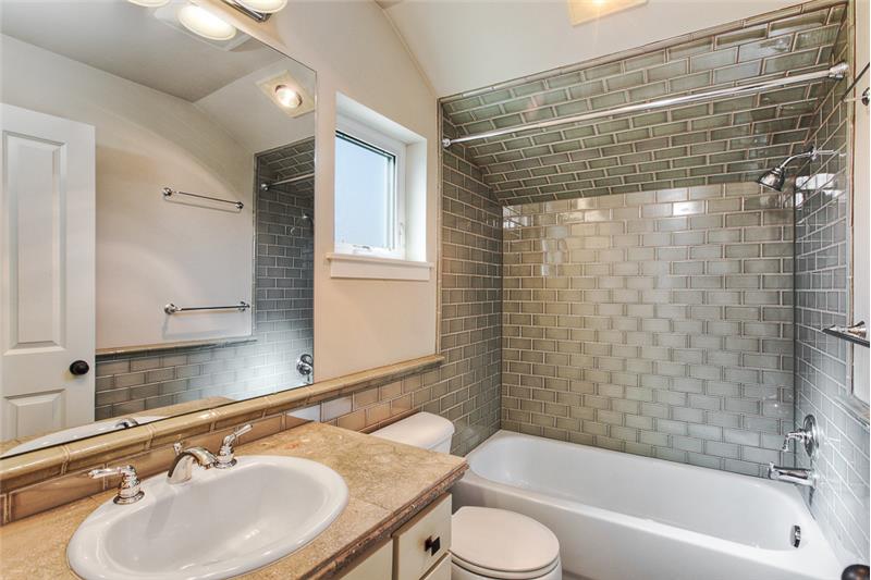 Full bath off master.