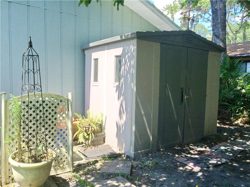 Storage Shed with Power