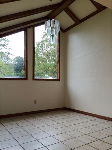Beamed Ceiling in Dining Area