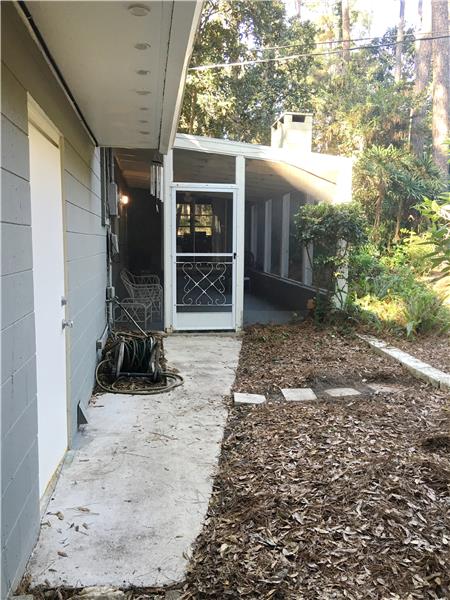 Back Walk Way from Garage to Patio