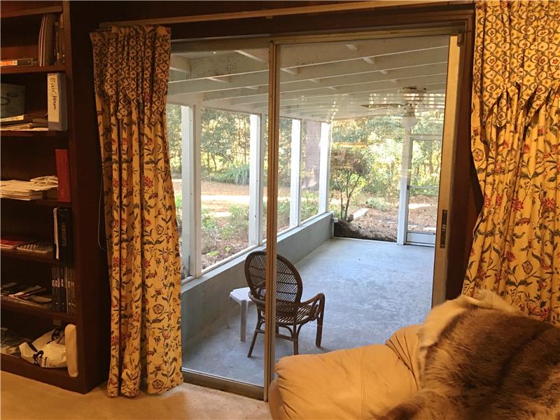 View from Study to Patio