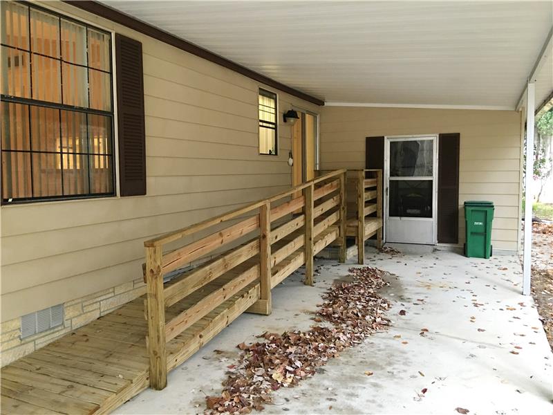 Access Ramp to Side Entry