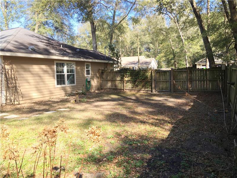 Rear East Side Yard