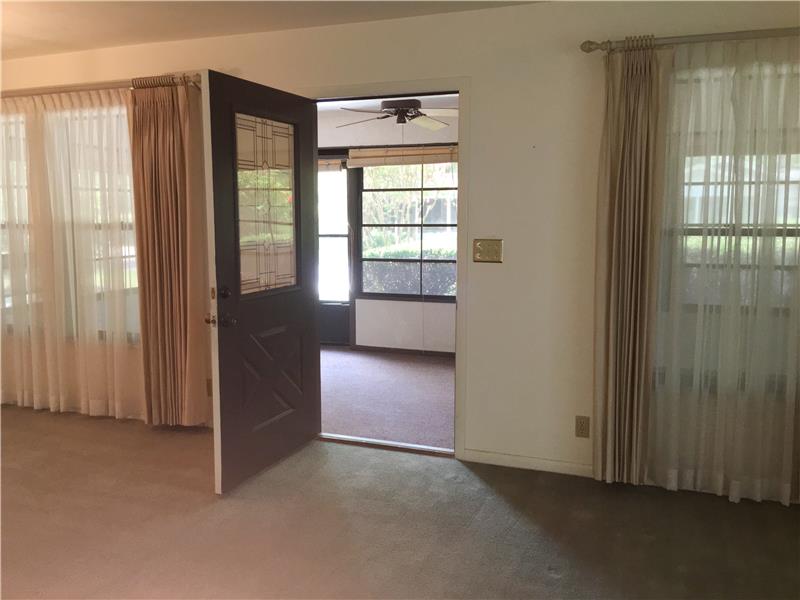 Front Door to Sun Room
