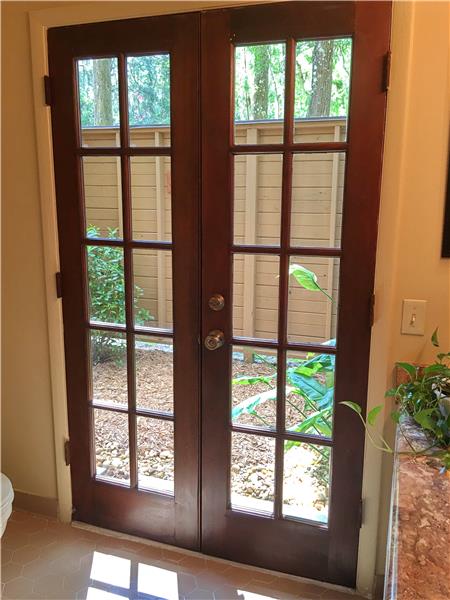 French Doors from Master Bath 