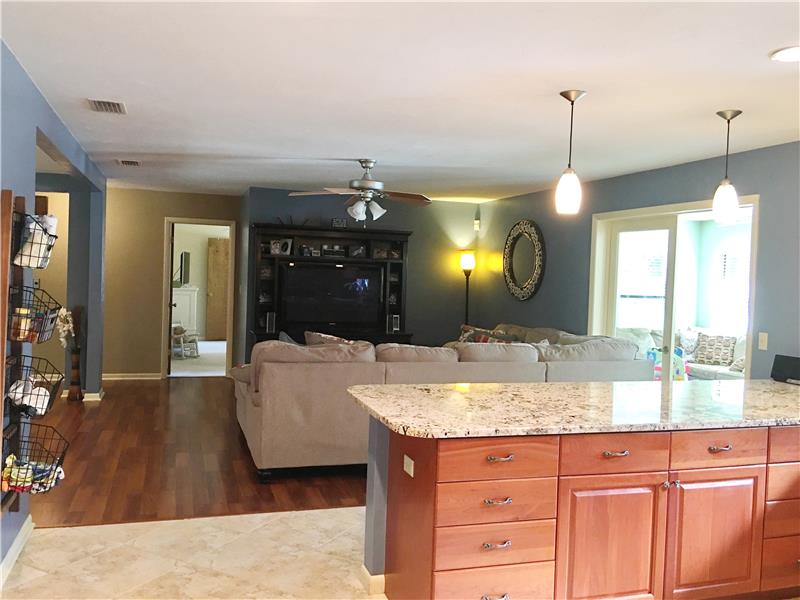 Kitchen Open to Living Area