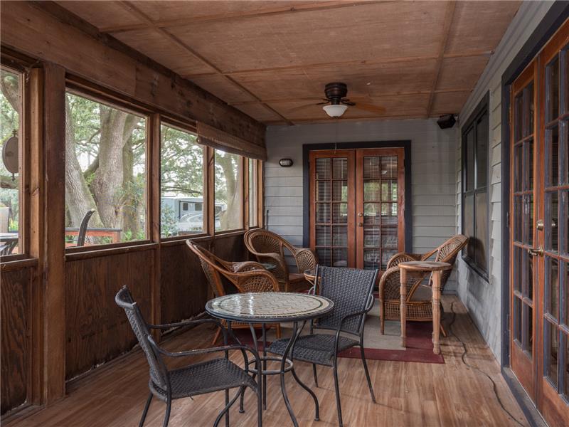 Screened In Patio Area