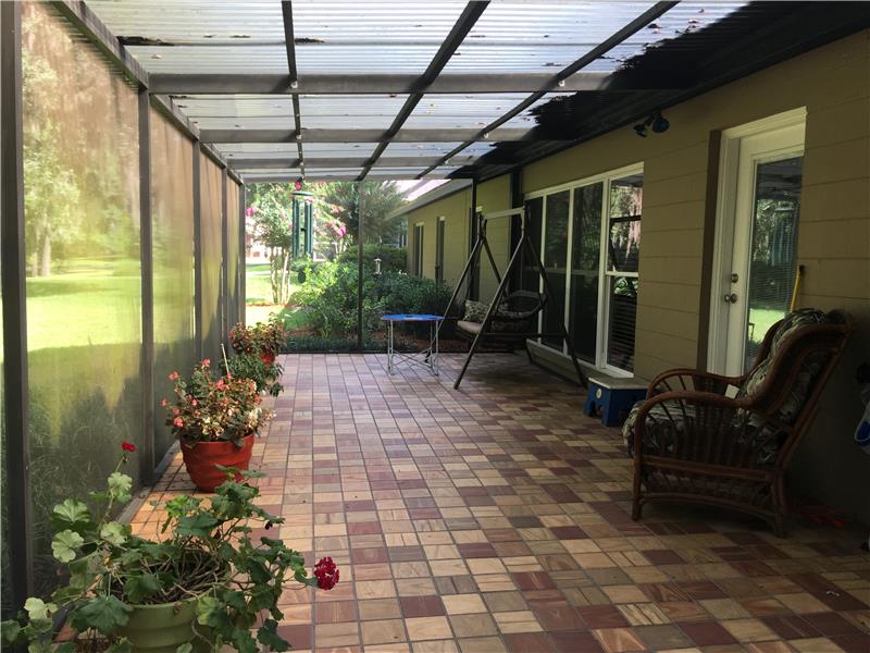 Screened  - Tiled Patio with a View
