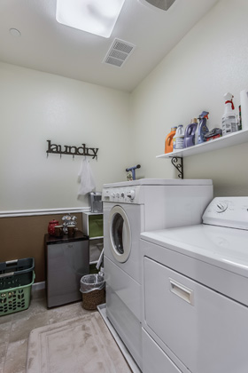 Second story laundry room.