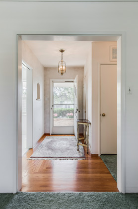 Hardwood Floors Adorn the Entryway