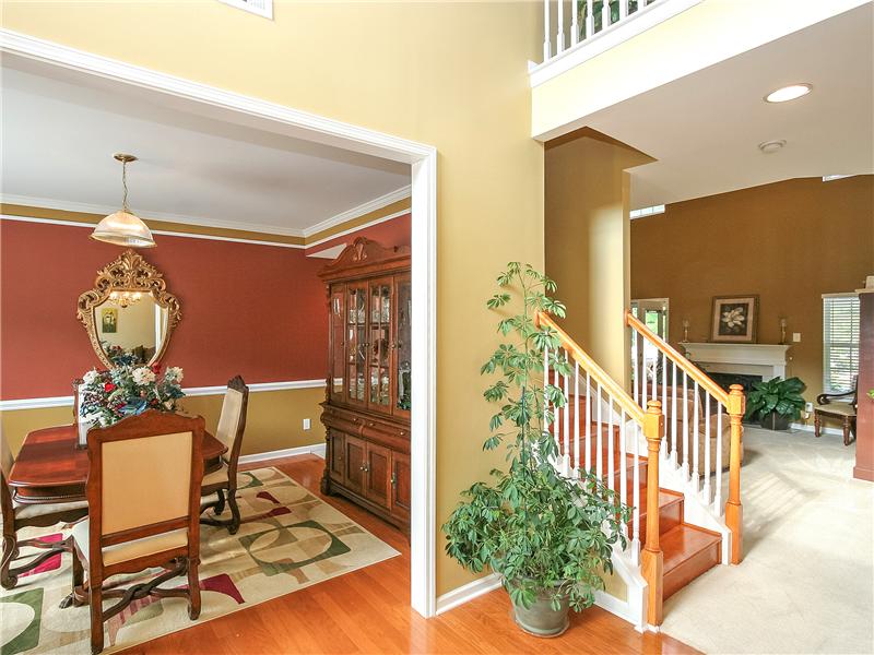 Two-story foyer open to great room