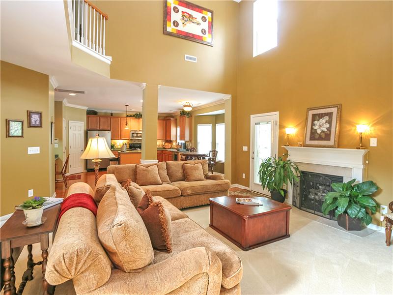 Great room open to kitchen
