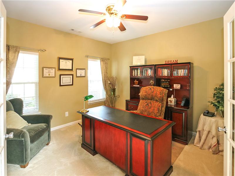 First floor office with French doors
