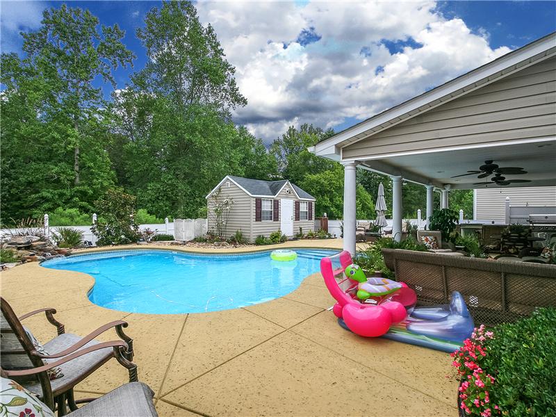 Plenty of pool decking for relaxing