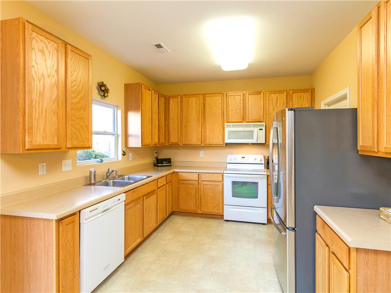 Abundant cabinetry and counter space