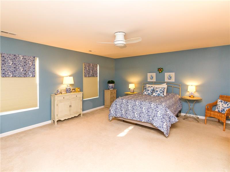 Space in master bedroom for sitting area
