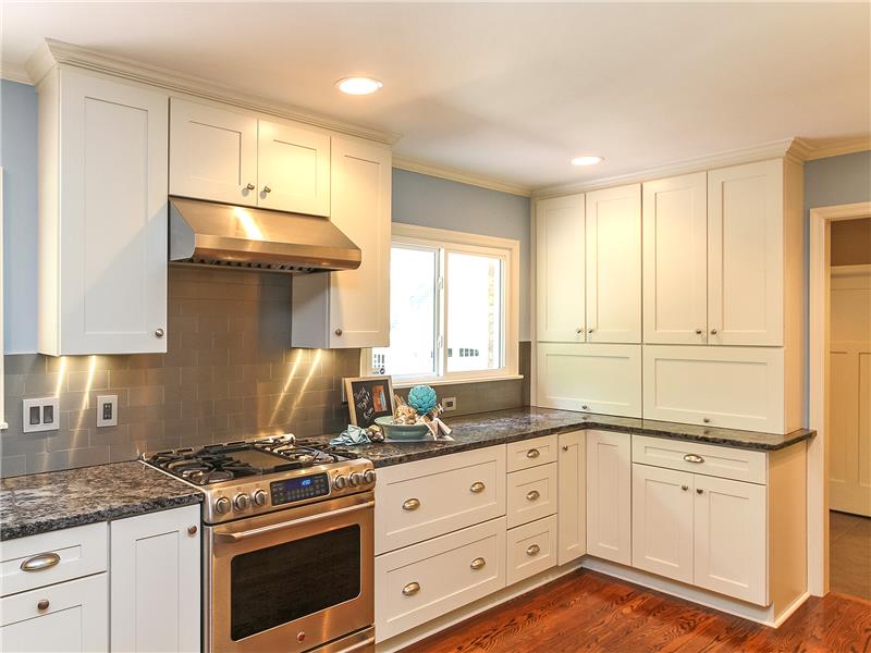 Renovated kitchen with top-of-the-line cabinetry
