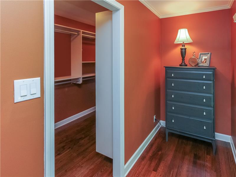 Space for dressers in master suite