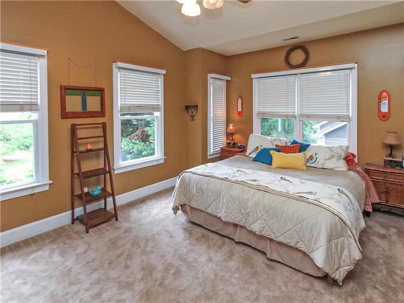 Spacious master suite