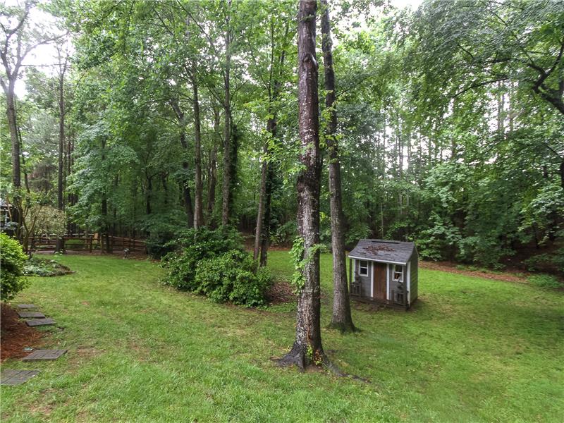 Lots of yard space for play