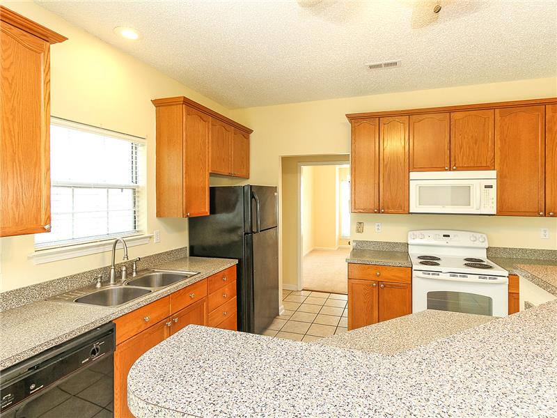 Abundant cabinetry and counter space